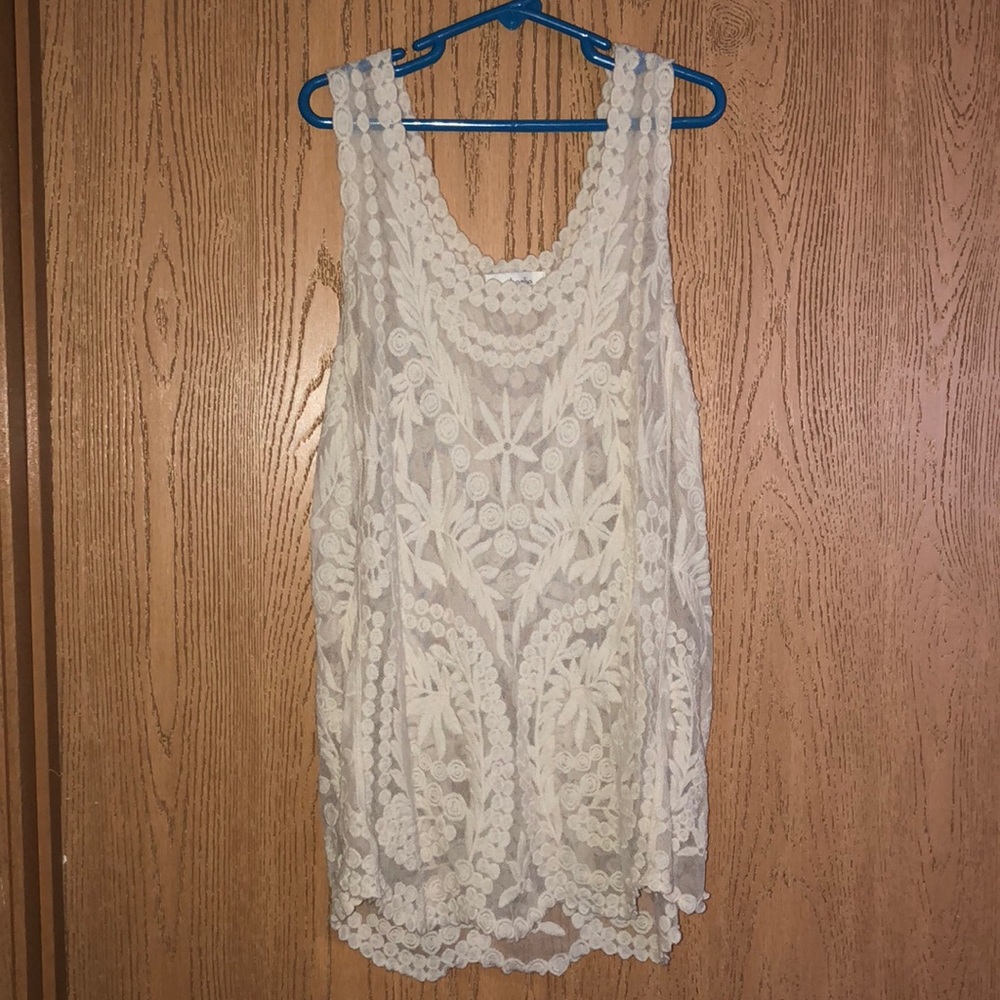 Cream tank top